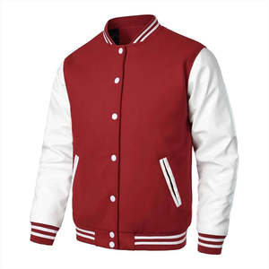 Chaqueta Universitaria Personalizada OEM, Chaqueta Varsity de Béisbol para Hombre, con Logos Bordados, Transpirable - Product Image 3
