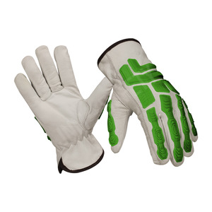 ถุงมือหนังแพะคุณภาพสูง ได้รับมาตรฐาน CE ป้องกันการเสียดสี ทนทานต่อแรงกระแทกจากยาง TPR ทนความร้อน - Product Image 1