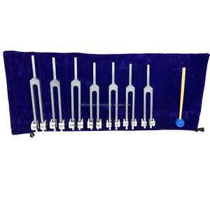 ชุดส้อมเสียงอะลูมิเนียม 7 จักระ ระดับมืออาชีพ คลาส 1 สำหรับการบำบัดด้วยเสียงและการใช้งานทางการแพทย์ ได้รับการรับรองมาตรฐาน CE ขายส่ง OEM ODM - Product Image 2