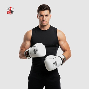 OMIKA Custom Logo Metallic Gold Green Boxing <b>Gloves</b> Lightweight Professional PU/<b>PVC</b>/Leather Breathable Full Finger Unisex - Product Image 1