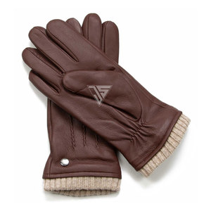 Gants en cuir véritable de chèvre de qualité supérieure, compatibles écran tactile, pour homme et femme, pour la conduite hivernale et les sports. - Product Image 5