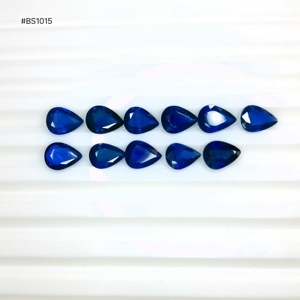 Saphir bleu Kanchana de haute qualité, forme poire, lot de 11 pierres, 11,06 ct, pierres précieuses chauffées, pièces assorties pour bijoux personnalisés - Product Image 1