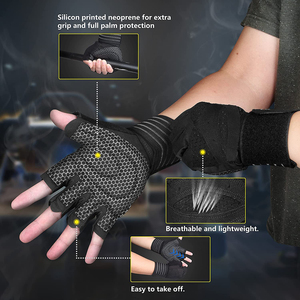 Gants d'entraînement CrossFit avec sangles de maintien du poignet extra longues pour les mouvements de pression intensifs et les exercices de gym en général - Product Image 2
