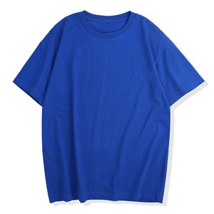 T-shirt en coton 230g à épaules tombantes, col rond, coupe ample, couleur unie, pour homme et femme, prix usine Chine Bangladesh - Product Image 2