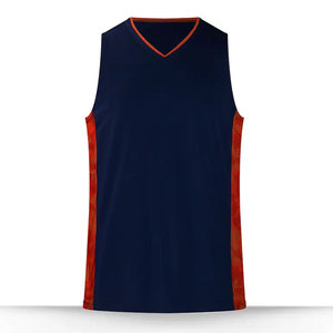 เสื้อบาสเก็ตบอล OEM แบบยูนิเซ็กซ์ ผ้าโพลีเอสเตอร์ 100% พิมพ์ลายแบบ Sublimation ปรับแต่งได้เต็มที่ ระบายอากาศได้ดี เสื้อบาสเก็ตบอลแบบไม่มีแขน - Product Image 5