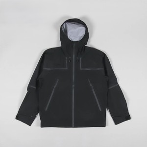 Veste coupe-vent décontractée personnalisée, imperméable, coque rigide, pour l'hiver et les activités de plein air, col montant, fermeture éclair frontale, couleur unie, thermocollée - Product Image 1