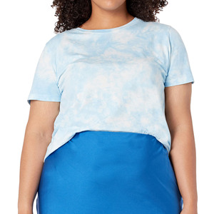 T-shirt à col rond pour femmes et jeunes filles, tissu léger et lisse, idéal pour la saison estivale. - Product Image 4