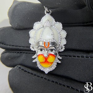จี้พระเครื่องสั่งทำพิเศษ |   ฮานูมาณุษย์, พระเยซู, ไม้กางเขน และลวดลายทางจิตวิญญาณ |   เงินแท้ 925 และทองคำ |   เครื่องประดับมอสซาไนต์สั่งทำพิเศษ - Product Image 2