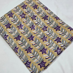 ผ้าควิลท์ทอเนื้อผ้าฝ้ายแท้ 100% น้ำหนักปานกลาง ยี่ห้อ Boh Creation ลายพิมพ์บล็อกด้วยมือ สไตล์โบฮีเมียน เป็นมิตรกับสิ่งแวดล้อม แห้งเร็ว - Product Image 2