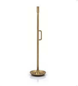 Minimalist <b>Black</b> Iron Candle Holder 3 Arm <b>Candelabra</b> for Modern and Rustic Decor - Product Image 4