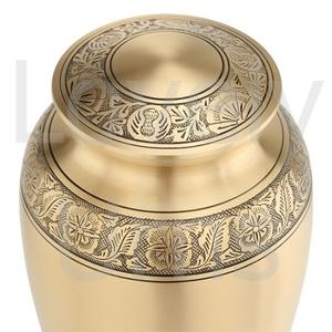 Urna Funeraria de Latón con Diseño de Corazones Dorados, Urna Conmemorativa, Proveedor de Fábrica OEM ODM - Product Image 3