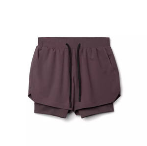 Pantaloncini da <span class=keywords><strong>uomo</strong></span> <span class=keywords><strong>bianchi</strong></span> in cotone con coulisse, a vita media, casual, traspiranti, in maglia - Product Image 2
