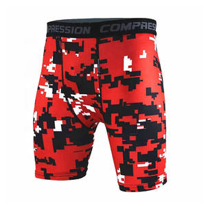 Athletic <b>Men's</b> Spandex <b>Compression</b> <b>Shorts</b>-Solid Pattern Breathable Anti-Wrinkle Quick Dry Hip Hop Style Customizable Logo/Color - Product Image 4