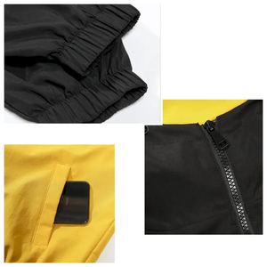 เสื้อแจ็คเก็ตกันลมสำหรับออกกำลังกาย ลดราคาพิเศษ สำหรับผู้ชาย สไตล์ฮิปฮอป สตรีทแฟชั่น ชุดกีฬา แขนและเอวยางยืด - Product Image 3
