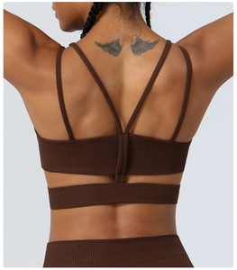 Sujetadores deportivos de alta calidad para mujer, con cremallera frontal, para yoga, gimnasio, correr, push-up, de spandex/poliéster, soporte medio. - Product Image 6