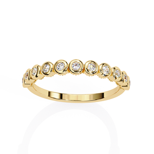 Bague éternité sertie de diamants de laboratoire de qualité supérieure, taille ronde, bijoux fins pour femmes, disponible au meilleur prix du marché, idéale pour les mariages. - Product Image 1