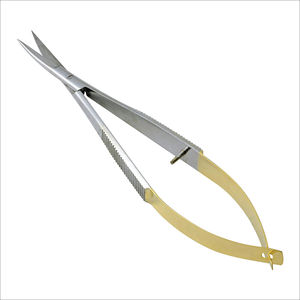 Ciseaux à sourcils droits pour droitiers, à ressort, pour manucure, à pointe droite, en acier inoxydable, qualité supérieure, durables, écologiques - Product Image 1