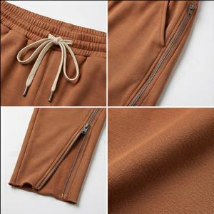 กางเกงวอร์มขาบานสำหรับผู้ชายกางเกงวิ่งแบบรูดและเย็บแบบไม่มีซิปสำหรับผู้ชายกางเกงขาบานสำหรับฤดูหนาว - Product Image 4