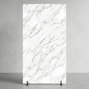 Carreau de porcelaine poli Carrara Supremo 1600x3200x12mm dalle brillante en marbre blanc pour piscine extérieure salle à manger sous-sol jardin - Product Image 3