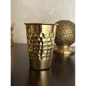 Premium Pure Brass <b>Cup</b>& <b>Saucer</b> Set Handcrafted Traditional Filter Coffee Tumbler And <b>Saucer</b> Vintage Golden Finish For Home Decor - Product Image 4