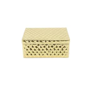 Pot à bonbons classique en métal cannelé avec couvercle poli, écologique, durable, capacité 150 ml, style tiroir, décoratif et polyvalent pour - Product Image 3