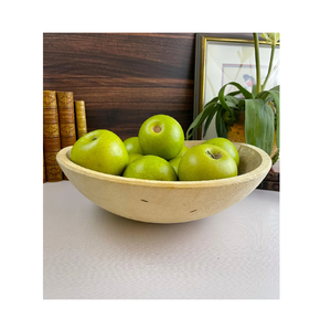 <b>Wooden</b> fruit bowl natural grain decorative serving dish <b>rustic</b> modern kitchen decor <b>dining</b> <b>table</b> centerpiece home piece - Product Image 1