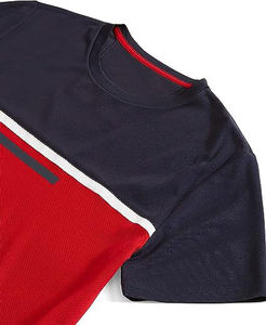 T-shirt sportif pour homme en polyester/coton de haute qualité, broderie personnalisée, manches courtes, col rond, coupe ample, respirant, écologique - Product Image 5