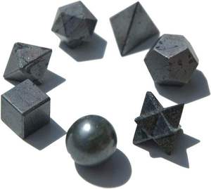 Juego de Geometría Sagrada de Hematita Natural al por Mayor, para Sanación, Meditación y Herramientas Espirituales - Product Image 3
