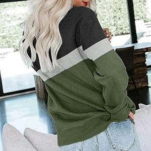 Women Loose Mock Neck Sweatshirt Streetwear Fashion - Product Image 4
