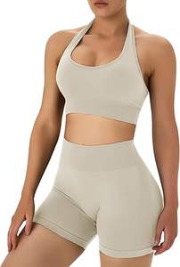 ชุดออกกำลังกายสำหรับผู้หญิง กางเกงเลกกิ้งกระชับสัดส่วนพร้อมเสื้อแจ็คเก็ตซิปมีกระเป๋า - Product Image 6