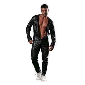 Costume Kinky Mecano pour homme, style cuir noir, tenue de club sexy, tenue de soirée, déclaration de mode, look audacieux et moderne - Product Image 1