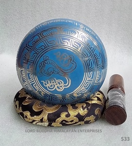 Bán Buôn Tây Tạng Phong Cách Máy Làm Nghệ Thuật Hát Bát Phong Thủy Brass Kim Loại Thủ Công - Product Image 2