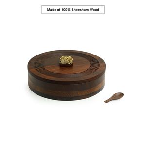 Handmade Durable Wooden Eco-Friendly Dust Resistant Spice <b>Box</b> for Kitchen Masala Storage Customizable Size Dishwasher Safe - Product Image 2