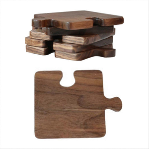 Puzzle en bois d'acacia pour décorer votre comptoir, votre table, sous vos tasses à thé ou à café, à bas prix. - Product Image 4