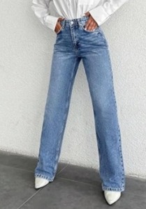 Women's Office <b>Boot</b> Cut Knee Length Denim Jeans-Mid Waist Eco-Friendly Daily & Weekend Wear - Product Image 4