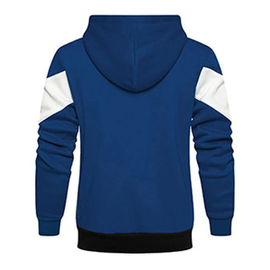 Men's Color Blocking Hoodie Sweatshirt Regular Fit French Terry Casual <b>Zip</b>-<b>Up</b> <b>Jacket</b> with Pockets Autumn Wear Hoodie For Men's - Product Image 3