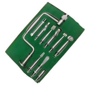 ชุดเครื่องมือผ่าตัด Hudson Brace 10 ชิ้น พร้อมหัวเจียร 3 ชิ้น หัวเจาะ 3 ชิ้น และเครื่องเจาะรู 2 ชิ้น ทำจากเหล็กกล้าไร้สนิม จำหน่ายส่ง - Product Image 4