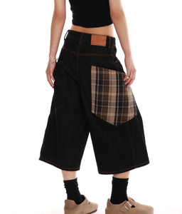 <b>Women's</b> <b>Black</b> <b>Cargo</b> <b>Shorts</b> High Waist Elastic Drawstring Loose Fit Streetwear Style with Multiple Pockets Canvas Material 2026 - Product Image 5