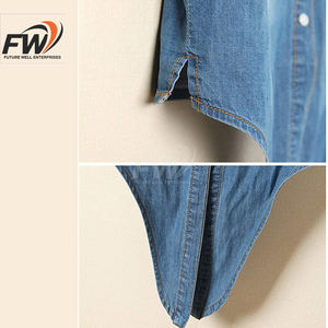 Chaqueta Vaquera de Diseño Europeo para Mujer, Casual, Sólida, Lavada al Ácido, con Encaje en Contraste, Invierno, con Agujeros y Parches de Diamantes Incrustados, Forro de Algodón - Product Image 6