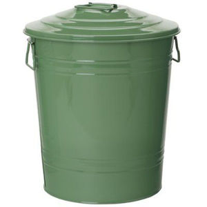 Poubelle en métal blanc de qualité supérieure avec couvercle et poignées, en acier, pour la maison, la cuisine, le bureau et la salle de bain, au prix le plus bas - Product Image 5