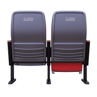 Chaises d'église OEM EVO W580 * D550 * H1055mm sièges de cinéma maison bleu chaises de fauteuil d'auditorium bon marché pour l'église rembourrée