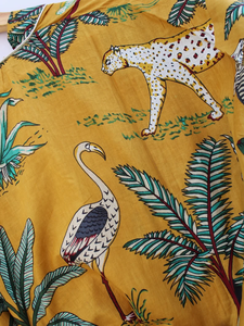 Bata Kimono de Algodón Suave y Transpirable con Estampado Digital de Dibujos Animados para Mujer, Camisón de Verano Hecho a Mano con Cuello en V y Elástico, de Naaz Textile - Product Image 3