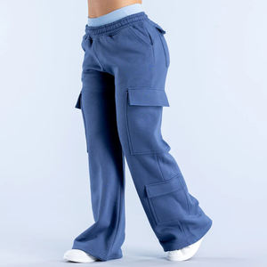 Pantalon cargo en toile respirant pour femme, haute qualité, personnalisable, vente en gros, best-seller, avec plusieurs poches, pour usage décontracté en hiver - Product Image 2