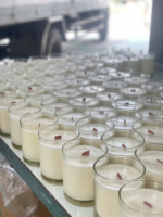 Luxus umwelt freundliche Glasglas Kerze für romantische Momente und Feiertage-Abschluss geschenke für Halloween Diwali Neujahrs veranstaltungen