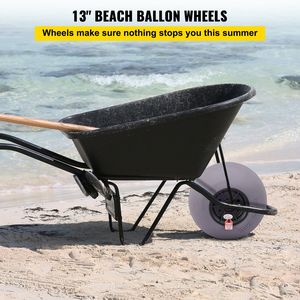 Pneumatici di ricambio da 13 pollici per sabbia, ruote a palloncino da spiaggia con asse in acciaio inossidabile da 32 pollici per carrelli kayak, carrelli canoa, pneumatici in TPU per spiaggia - Product Image 2