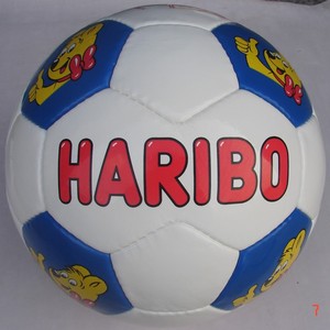 ลูกฟุตบอล HARIBO สีขาวน้ำเงิน ลายการ์ตูน สำหรับเล่นในร่มและกลางแจ้ง ลูกบอลโปรโมชั่น - Product Image 1