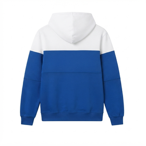 Sudadera con Capucha Personalizada con Logotipo Azul y Blanco para Hermandad, Bordada, de Alta Calidad, Algodón y Poliéster, Talla Grande, Ropa Griega - Product Image 2