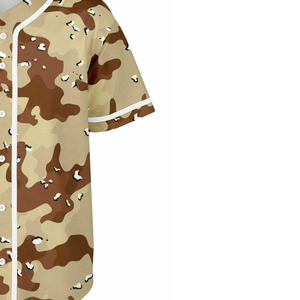 เสื้อเบสบอลลายพรางดีไซน์พรีเมียมสำหรับผู้ชาย ผลิตจากโพลีเอสเตอร์ 100% เนื้อผ้าบางเบา ระบายอากาศได้ดี ป้องกันแบคทีเรีย เหมาะสำหรับทุกฤดูกาล - Product Image 4