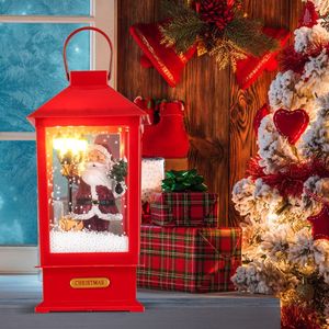 Christmas Decorative <b>Lighting</b> Musical Street Lamp <b>Post</b> with Detachable Snow Globe Lantern - Product Image 3