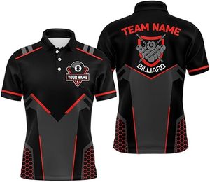 Camiseta Polo de Billar para Hombre, Camiseta Polo de Moda para Bowling, Poliéster de Secado Rápido, Camisetas Polo de Manga Corta para Verano - Product Image 3